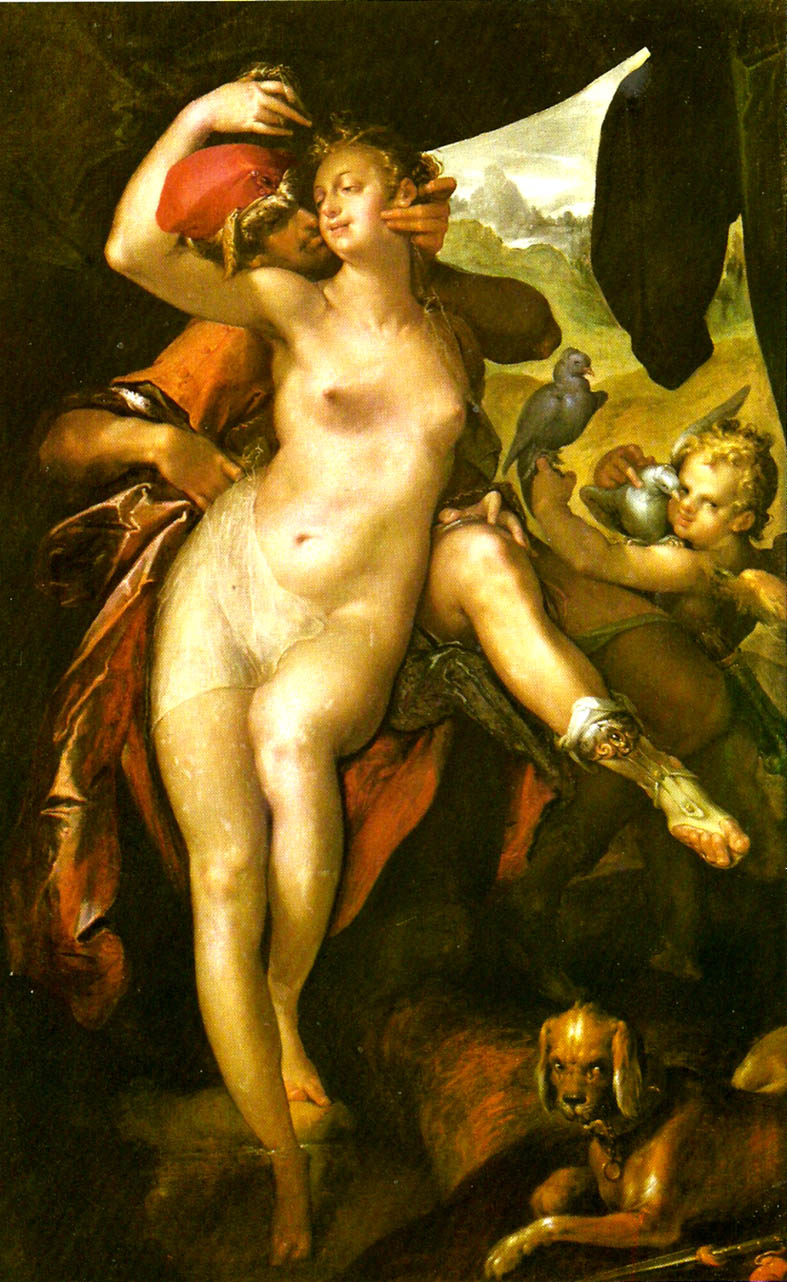 Bartholomeus Spranger venus och adonis